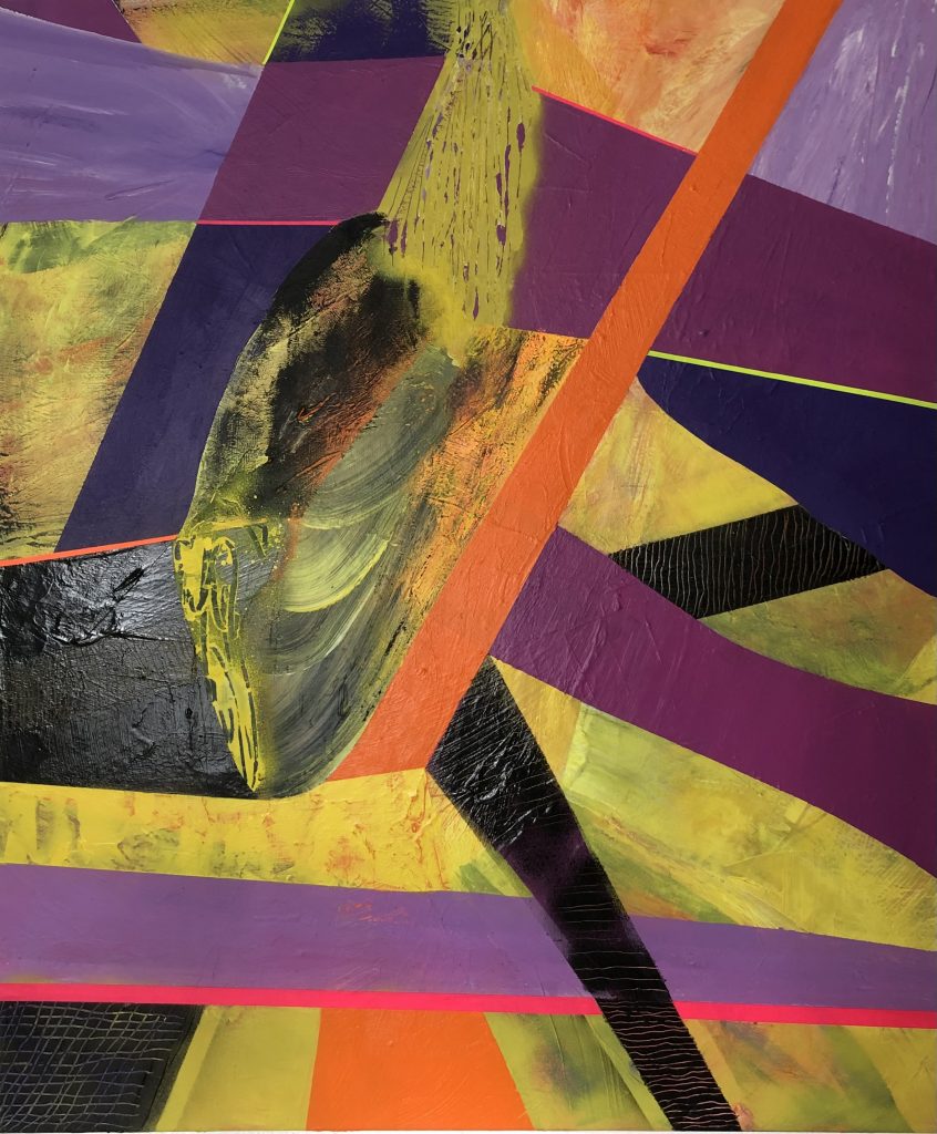 Ursula Schregel, ohne Titel, 2024, Acryl auf Leinwand, 120x100cm